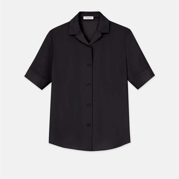 🌟🌟NWT🌟🌟Lafayette 148 Black Cotton Blouse Size XXL - Picture 1 of 4